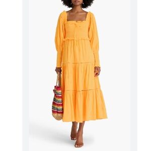 Farm Rio yellow pineapple dress RETAIL 450